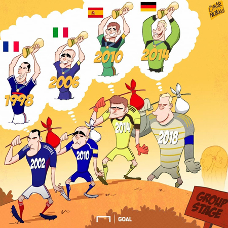کاریکاتور /  لشکر ضایع‌شدگان جام جهانی را ببینید!