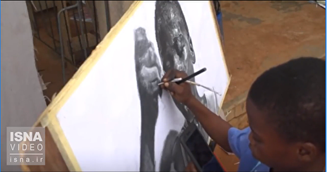 ویدئو / شاهکارهای میکل‌آنژ ۱۱ سالۀ نیجریه‌ای