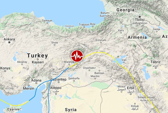 دست‌کم ۱۸ کشته و ۵۰۰ مصدوم در زلزله شدید شرق ترکیه