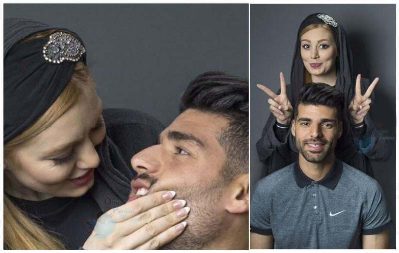 عکس‌های سحر قریشی و مهدی طارمی در آتلیه