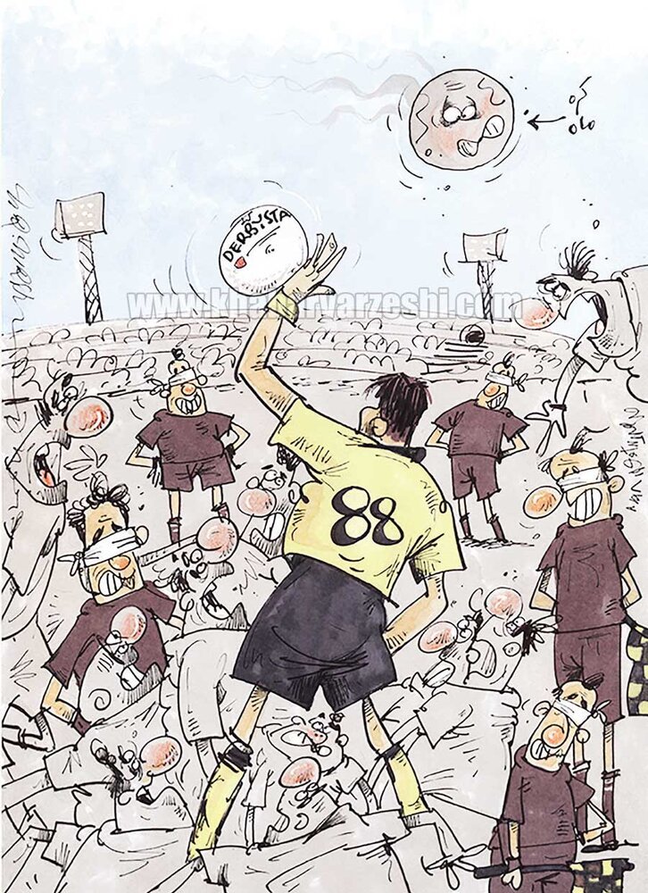 کاریکاتور/ کره ماه هم پنالتی استقلال را دید ولی این پنج نفر ندیدند!