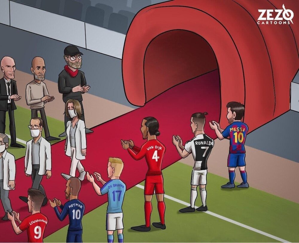 کاریکاتور/ اینم تونل افتخار برای قهرمانان امروز جهان!