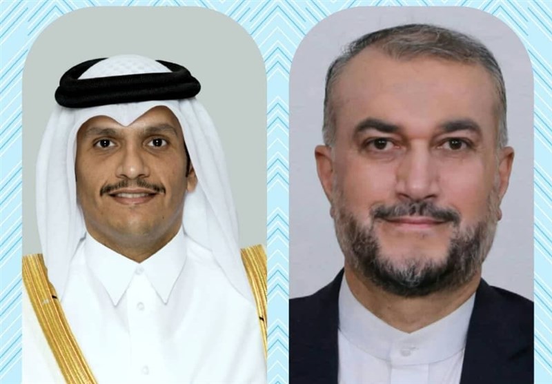 گفتگوی تلفنی وزیر خارجه قطر با امیرعبداللهیان