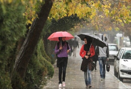 بارش باران و رعد و برق در کشور/ شدت بارش‌ها در این ۴ استان
