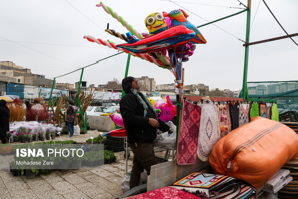بازار گل مشهد در آستانه نوروز ۱۴۰۱/ گزارش تصویری