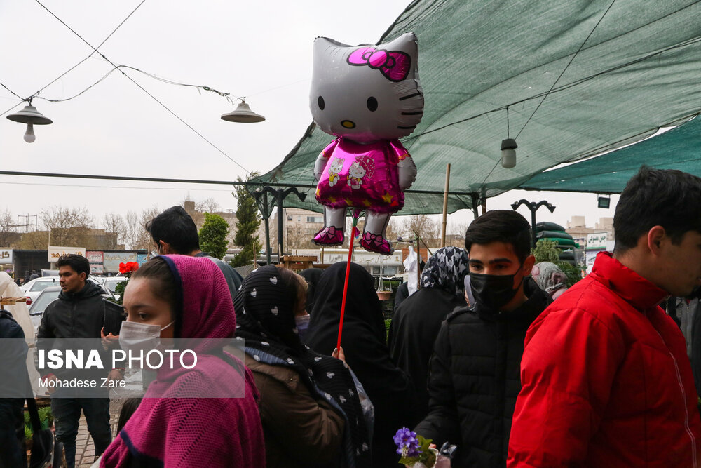 بازار گل مشهد در آستانه نوروز ۱۴۰۱/ گزارش تصویری