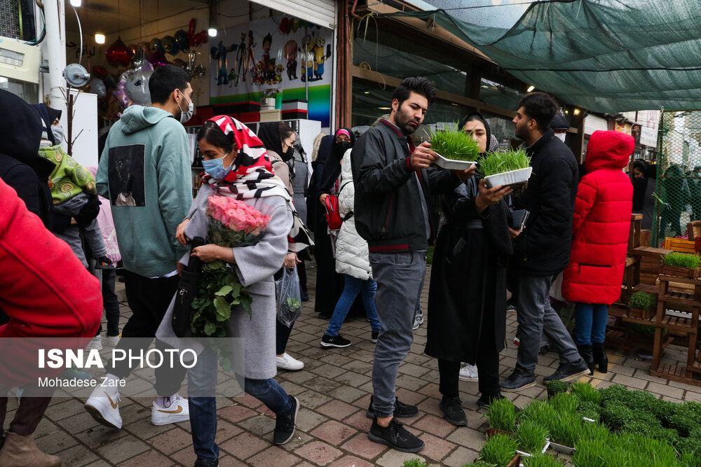 بازار گل مشهد در آستانه نوروز ۱۴۰۱/ گزارش تصویری