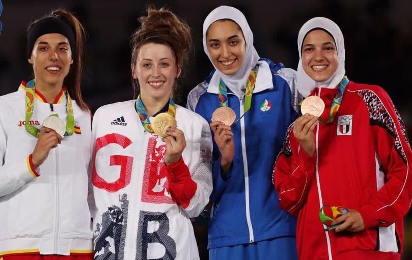 کیمیا علیزاده رودروی نماینده ایران در المپیک ناهید کیانی