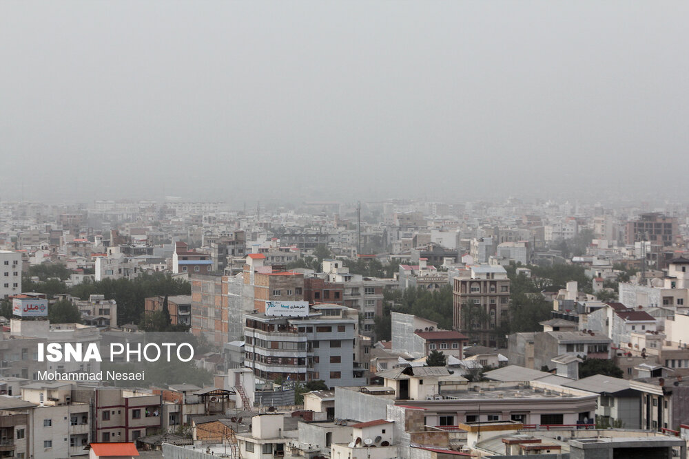 ریزگردها در آسمان گرگان/ گزارش تصویری