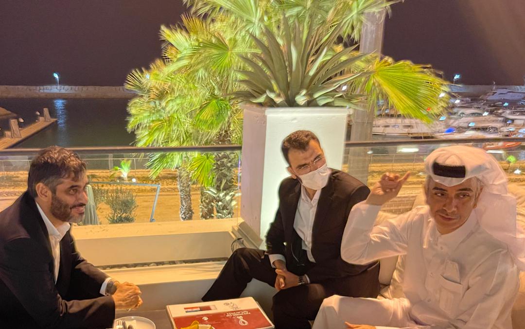 نشست مشترک سعيد محمد با نایب رییس کمیته عالی برگزاری و میراث جام جهانی 2022 قطر