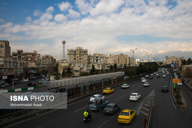 کیفیت هوای تهران؛ قابل قبول همراه با پراکندگی آلاینده‌ها