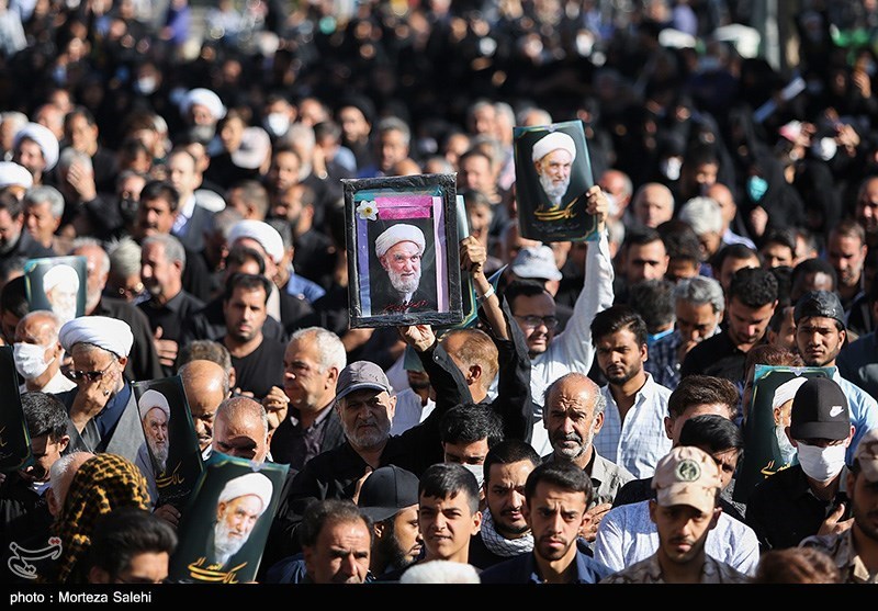 مراسم تشییع آیت‌الله ناصری/ گزارش تصویری