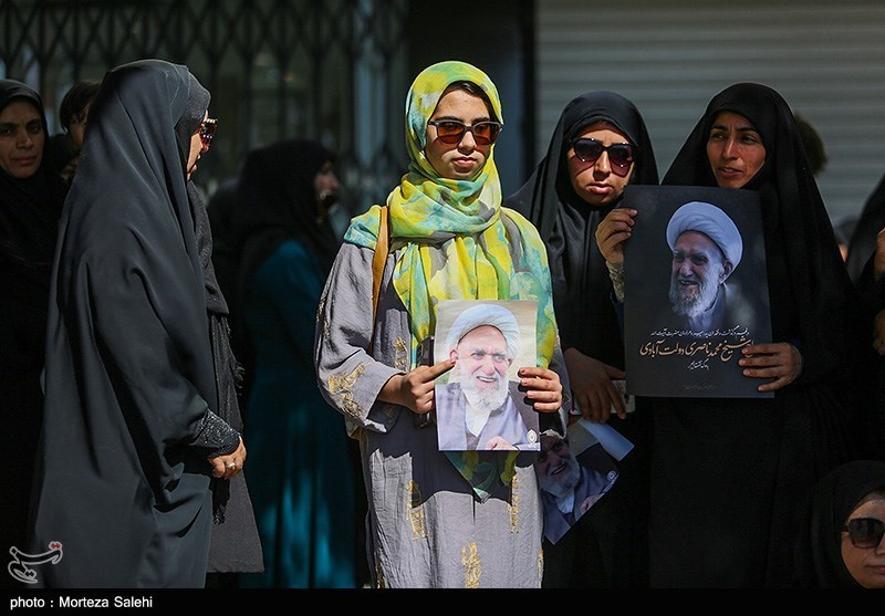 مراسم تشییع آیت‌الله ناصری/ گزارش تصویری