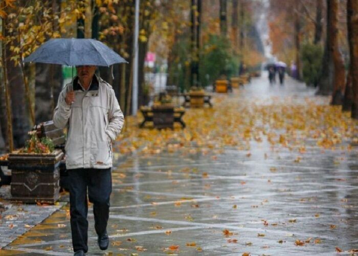 رگبار باران در ۱۲ استان