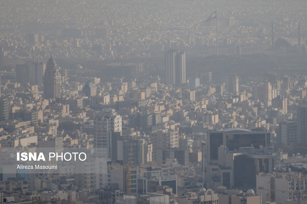 شرایط ناسالم هوای تهران/ گزارش تصویری