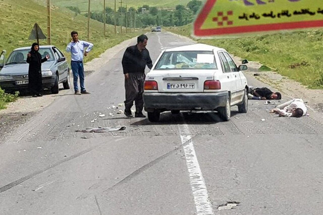 ۲ تصادف در جاده‌های زنجان ۴ نفر را مصدوم کرد