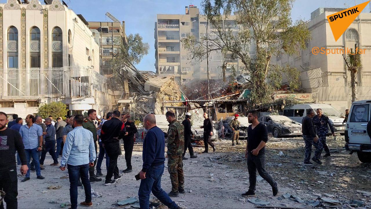 فوری: حمله اسرائیل به نزدیکی سفارت ایران در دمشق +ویدیو