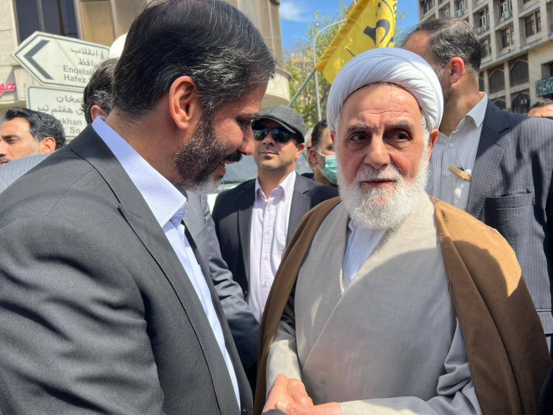 حضور رئیسی و روحانی در راهپیمایی روز قدس +عکس