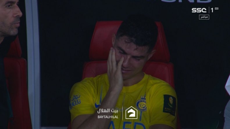 النصر به جام نرسید، رونالدو گریه کرد +عکس و ویدیو
