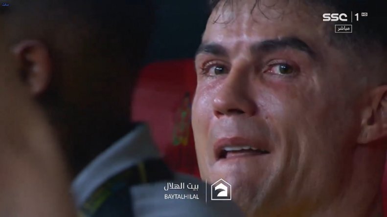 النصر به جام نرسید، رونالدو گریه کرد +عکس و ویدیو