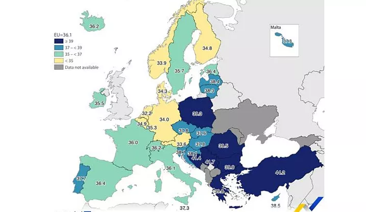 اروپایی‌ها چند ساعت در هفته کار می‌کنند؟