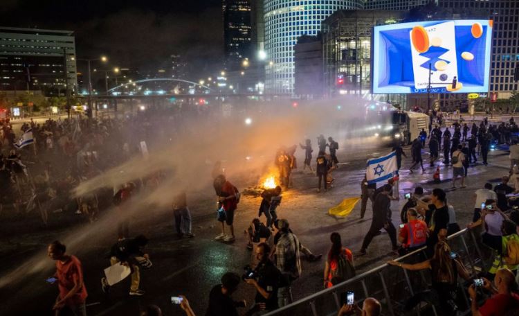 تظاهرات و درگیری با پلیس در اسرائیل