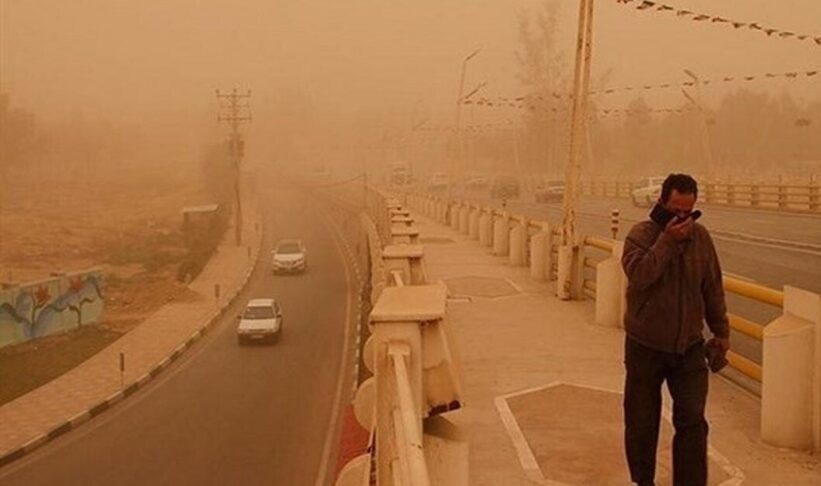 باد شدید و گرد و خاک در ایران