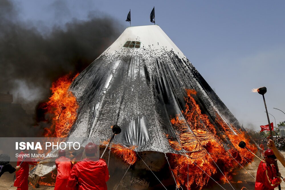 مراسم خیمه‌سوزان در قم