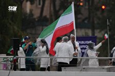 رژه کاروان ایران در افتتاحیه المپیک +عکس و ویدیو