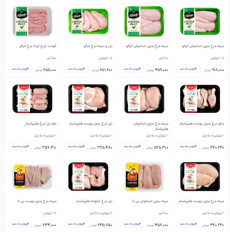 گرانی مرغ در بازار؛ پول مردم نمی‌رسه +قیمت