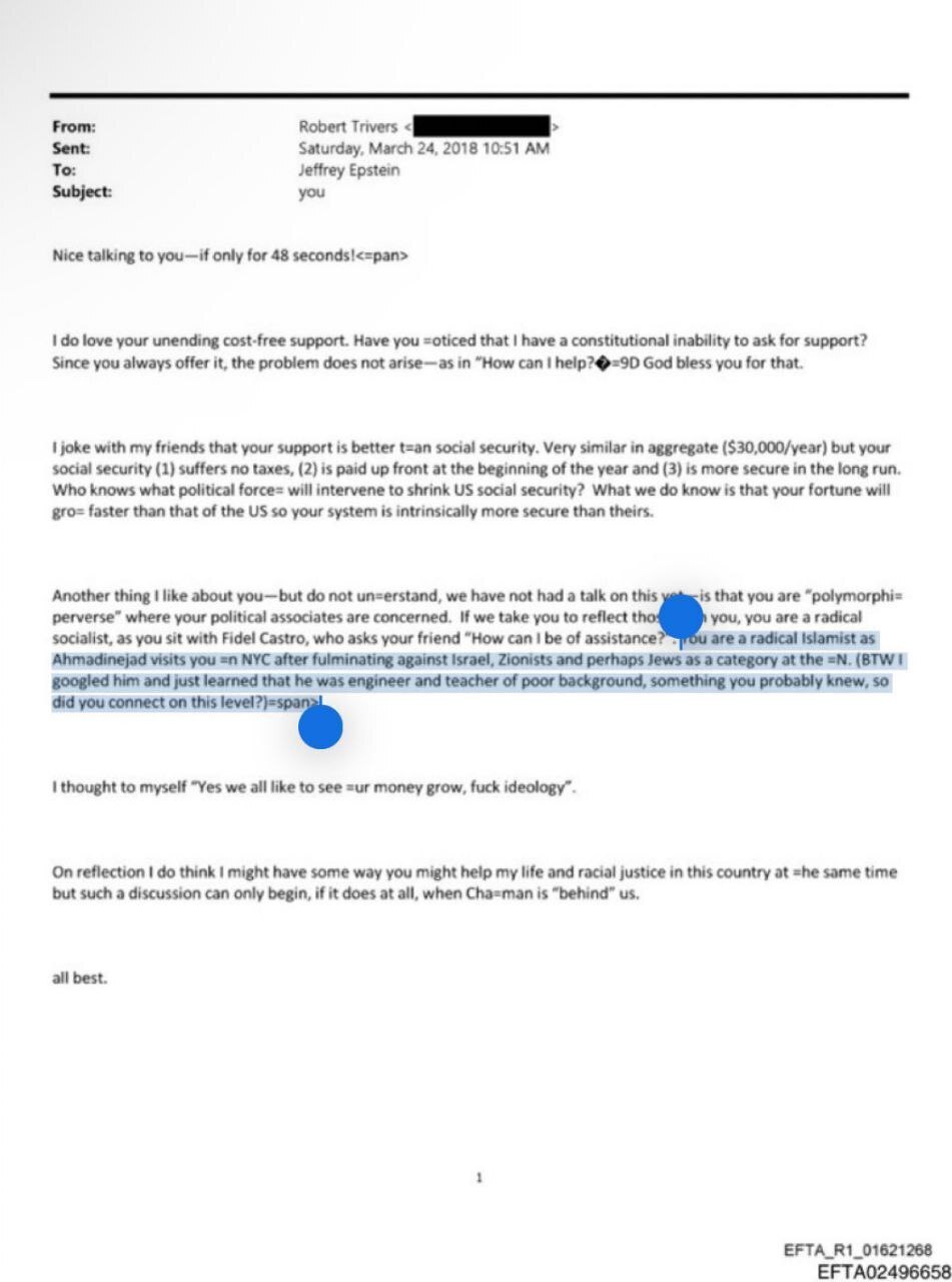 ماجرای نام «محمود احمدی‌نژاد» در ایمیل‌های جفری اپستین!