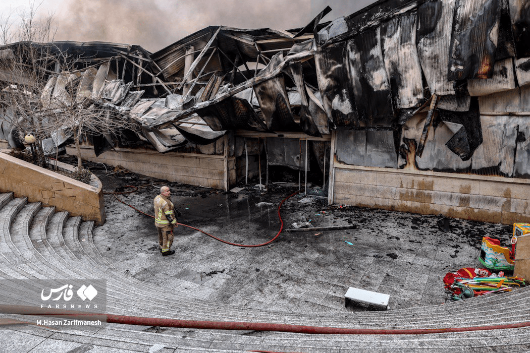 حریق بازار جنت آباد مهار شد +عکس