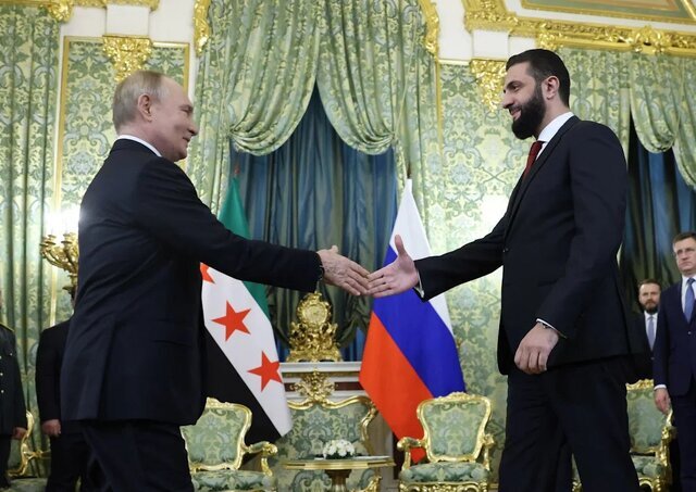 الجولانی در دیدار با پوتین؛ روسیه از وحدت سوریه حمایت کرده است