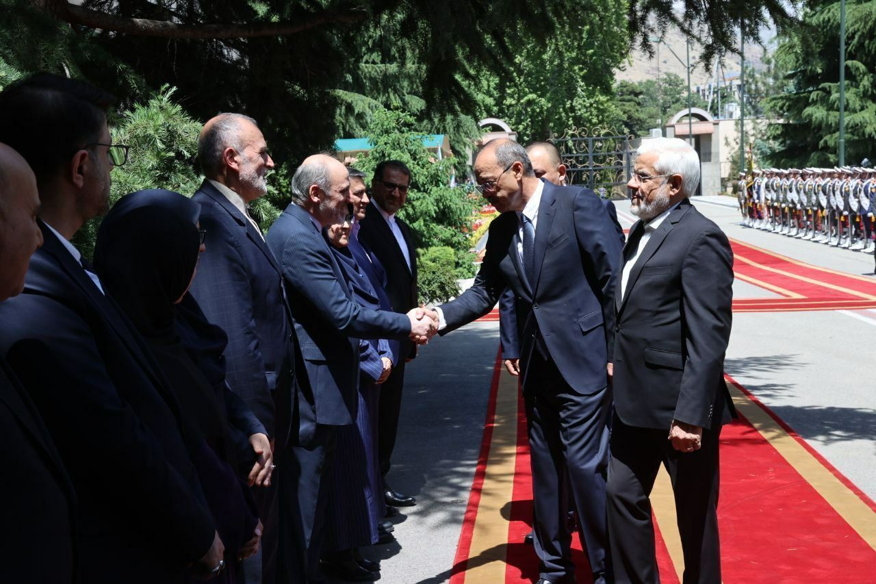 استقبال عارف از نخست وزیر ازبکستان