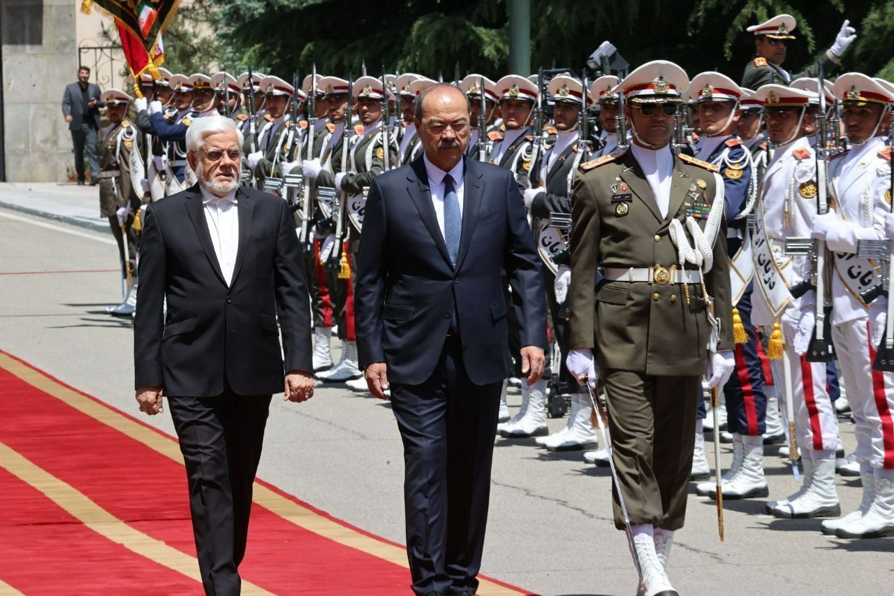 استقبال عارف از نخست وزیر ازبکستان