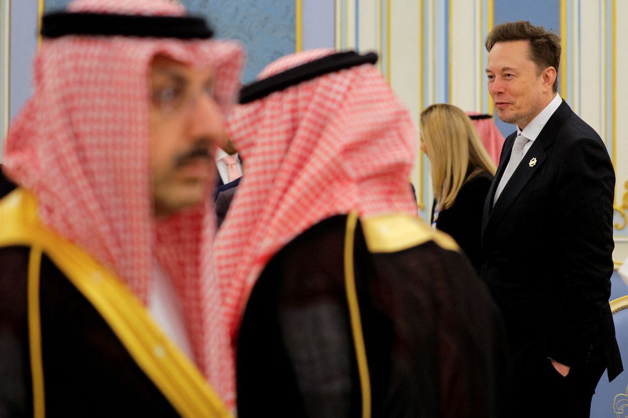 دیدار ایلان ماسک با بن‌سلمان در عربستان +عکس و ویدیو