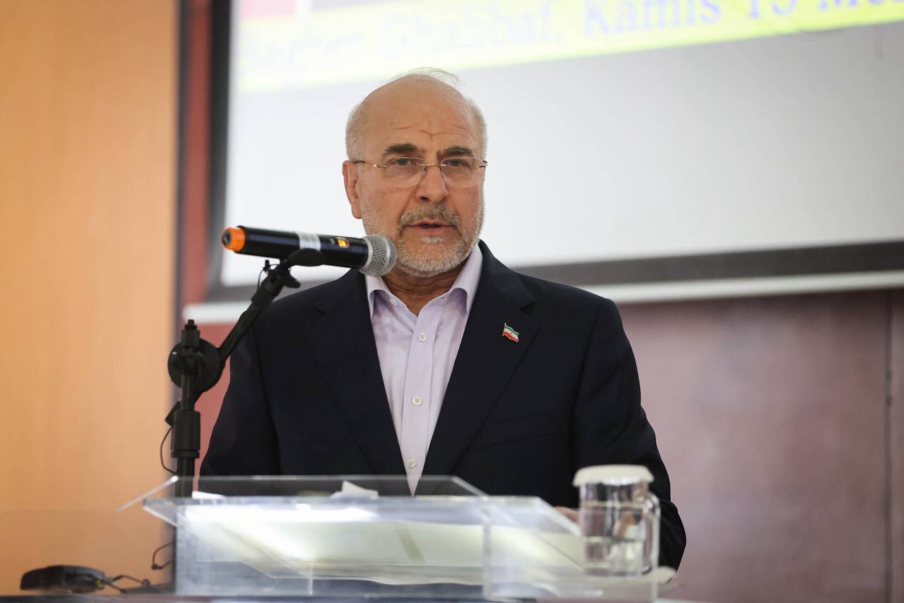 قالیباف: هدفم از سفر به اندونزی، رساندن صدای مردم غزه بود