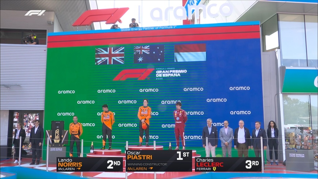 گرندپری اسپانیا؛ برتری پیاستری در روز برخورد عجیب «مکس»