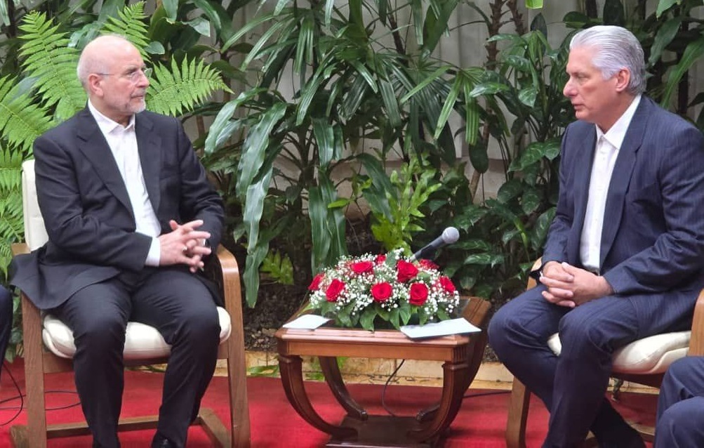 دیدار قالیباف با رئیس جمهور کوبا