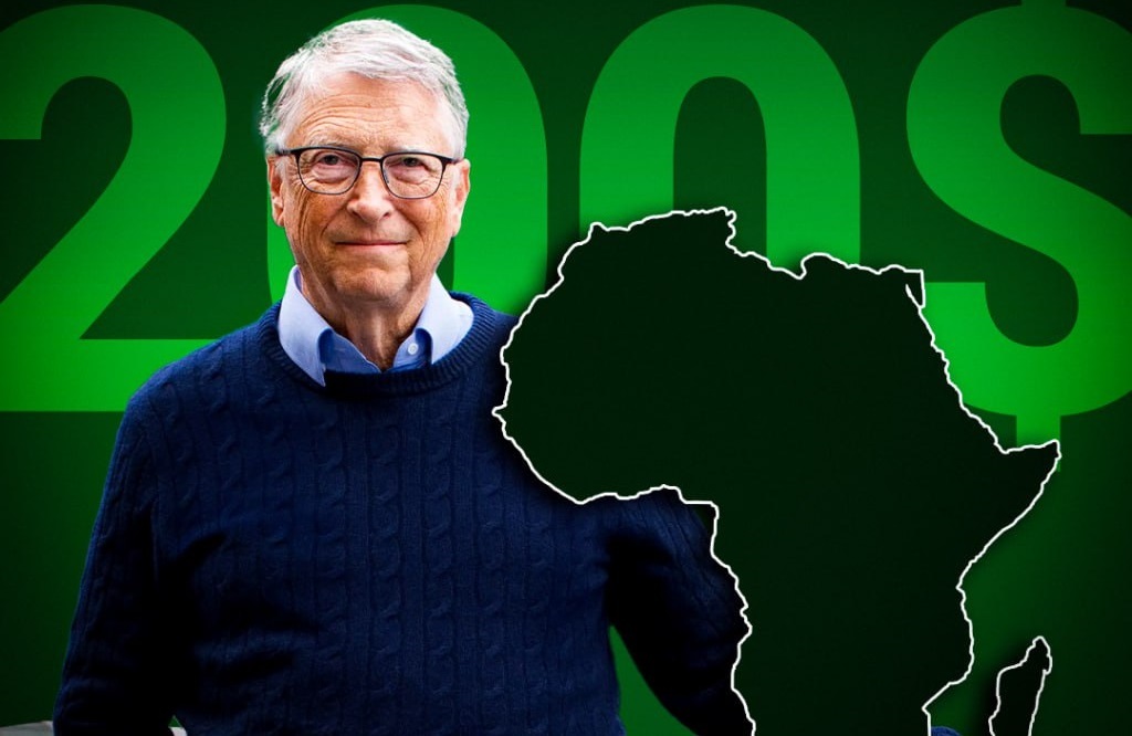 ثروت ۲۰۰ میلیارد دلاری بیل گیتس در راه آفریقا