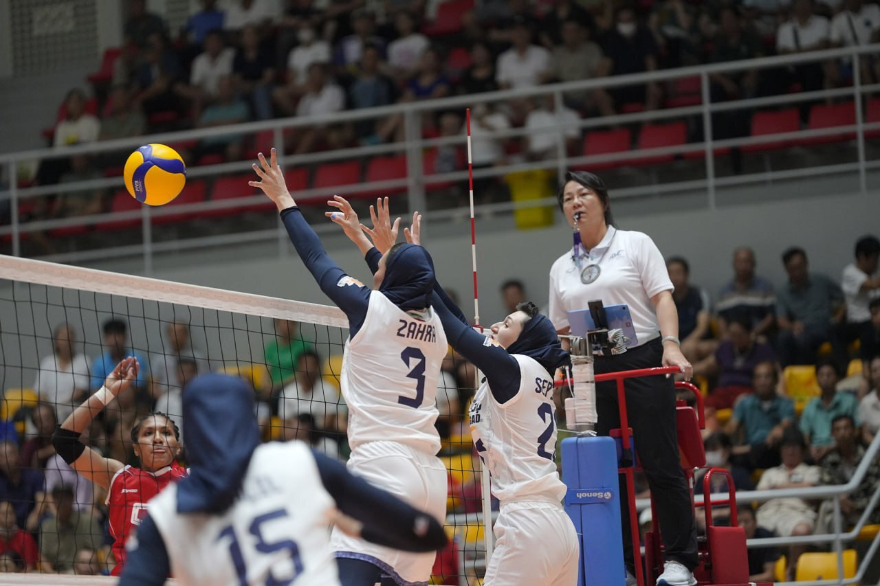 والیبال قهرمانی آسیا؛ برد میلیمتری زنان ایران