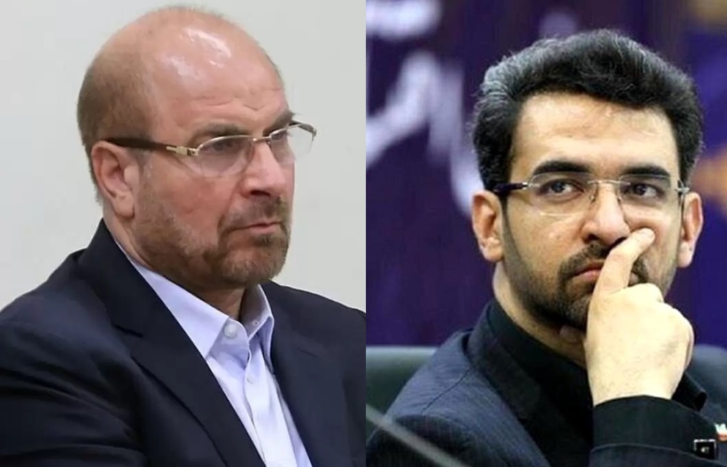 واکنش آذری جهرمی به سخنان قالیباف و علی‌آبادی در مورد مصرف برق و اینترنت