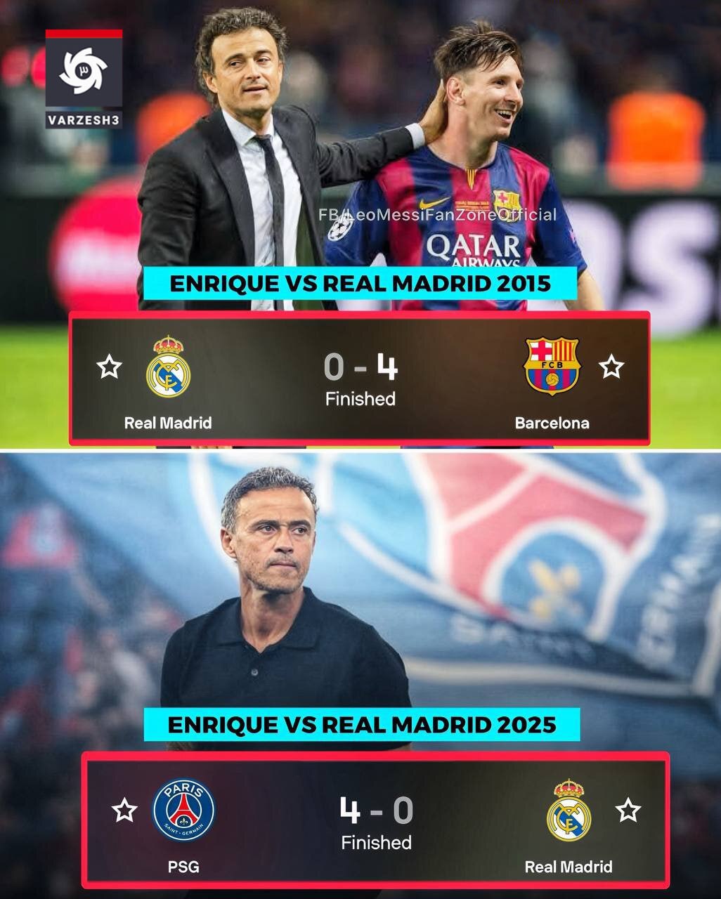 انریکه به رئال رحم نکرد/ دوباره ۴ تا پس از یک دهه! انریکه به رئال رحم نکرد/ دوباره ۴ تا پس از یک دهه!
