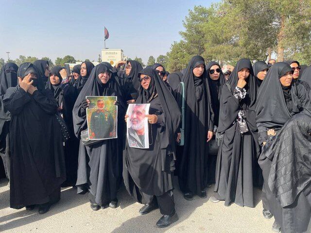 مراسم خاکسپاری شهید حاجی‌زاده برگزار شد +عکس