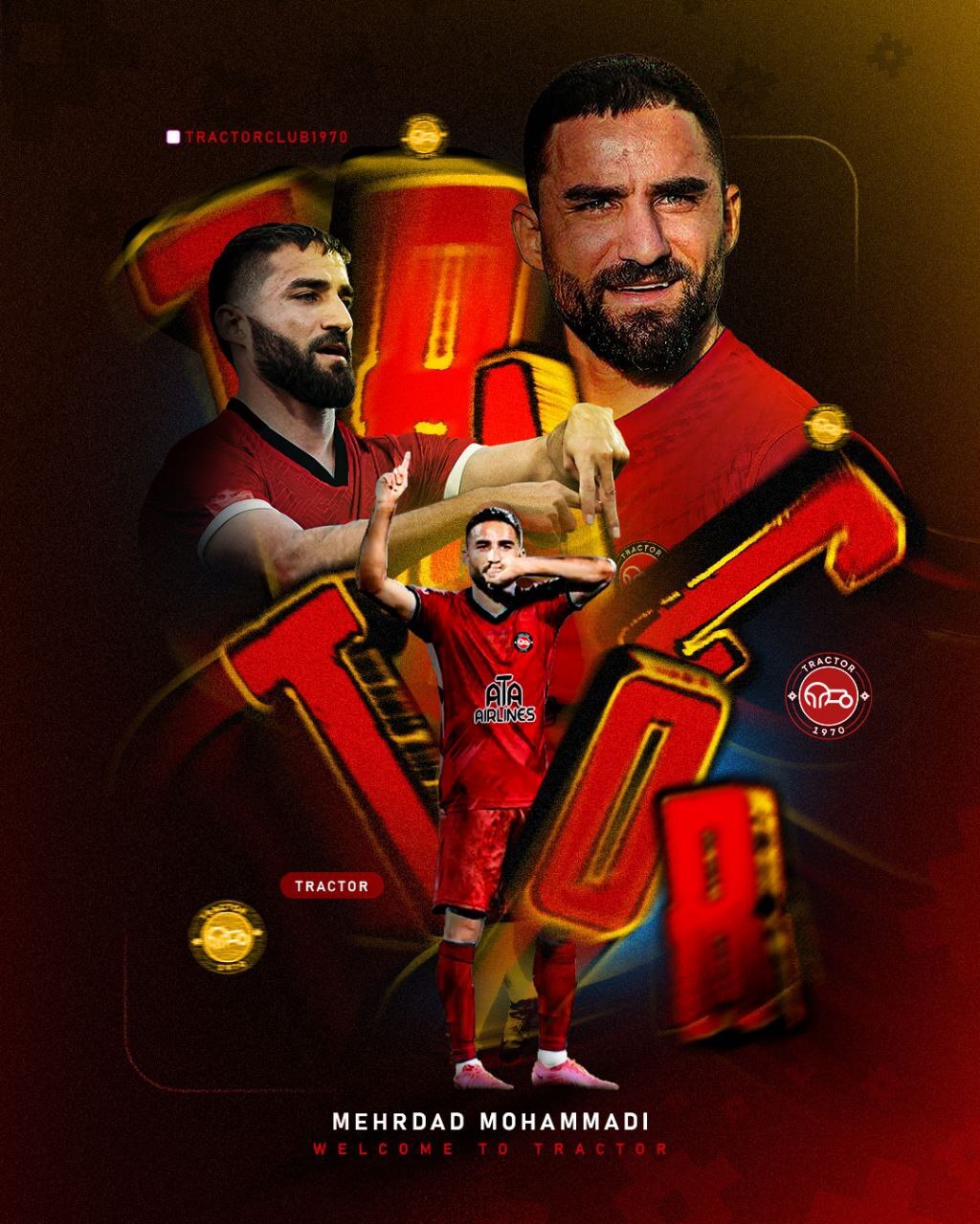 مهرداد محمدی تراکتوری شد مهرداد محمدی تراکتوری شد