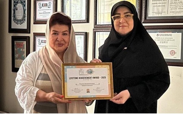 دیدار سخنگوی دولت با پوران درخشنده دیدار سخنگوی دولت با پوران درخشنده