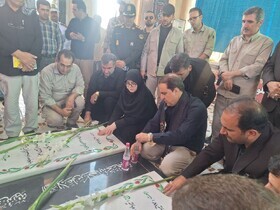 بازدید مهاجرانی از موکب شرکت گاز در مرز مهران بازدید مهاجرانی از موکب شرکت گاز در مرز مهران