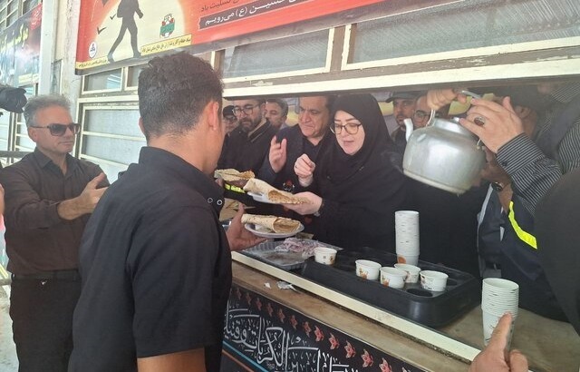 بازدید مهاجرانی از موکب شرکت گاز در مرز مهران بازدید مهاجرانی از موکب شرکت گاز در مرز مهران