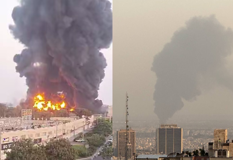 آتشسوزی گسترده در انبار مواد نفتی و روغنی تهران +ویدیو آتشسوزی گسترده در انبار مواد نفتی و روغنی تهران +ویدیو