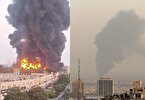 آتش‌سوزی گسترده در انبار مواد نفتی و روغنی تهران +ویدیو
